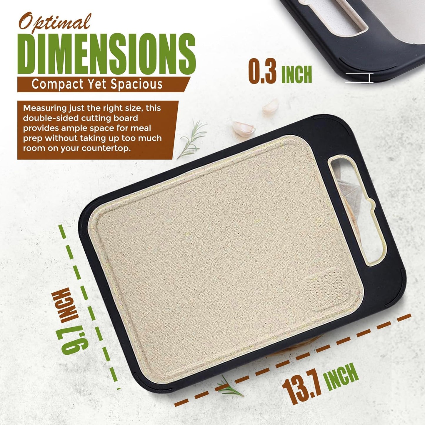 ProWorks Wheat Grass Cutting Board